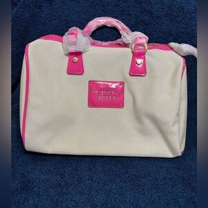 Victorias secret canvas duffel bag with pink NWOT
